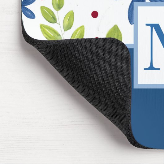 Waterverf Floral Bouquet Pattern Muismat (Hoek)