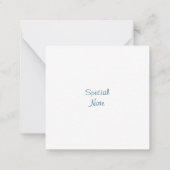 Waterverf Floral Bouquet Pattern Notitiekaartje (Achterkant)