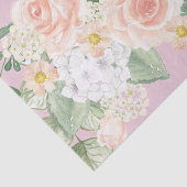  Waterverf Floral Bouquet Roze Tissuepapier (Detail)