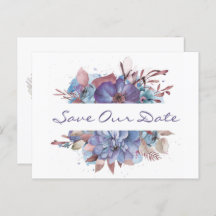 Waterverf Floral Bouquet Save the Date