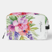Waterverf Floral Bouquet Toilettasje (Achterkant)