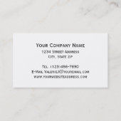 Waterverf Floral Bouquet Visitekaartje (Achterkant)