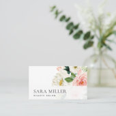Waterverf Floral Bouquet Visitekaartje (Staand voorkant)