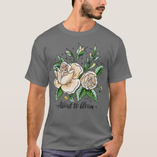 Waterverf Floral Boutique Rozen Over de T-shirt