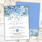 Waterverf Floral Boy Baby shower Kaart