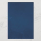 Waterverf Floral Bridal Advice plum and Navy Advieskaart (Achterkant)