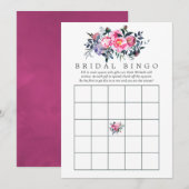 Waterverf Floral Bridal Bingo (Voorkant / Achterkant)