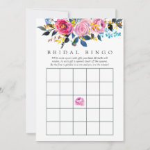 Waterverf Floral Bridal Bingo Trendy Colorways
