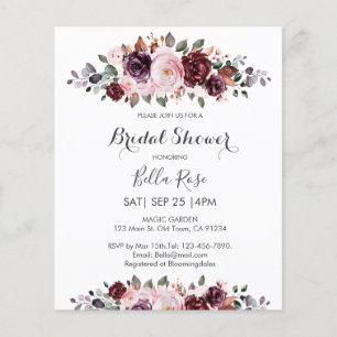Waterverf Floral Bridal Shower