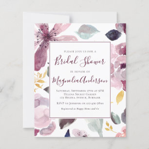 Waterverf Floral Bridal Shower