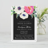 Waterverf Floral Bridal Shower Kaart (Staand voorkant)