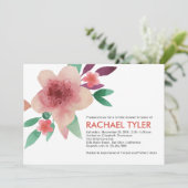 Waterverf Floral Bridal Shower Kaart (Staand voorkant)