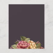 Waterverf Floral Bridal Shower-uitnodigingen (Achterkant)