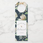  Waterverf Floral Bridesmaid Flessenhanger (Voorkant)
