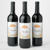 Waterverf Floral Bridesmaid Voorstel Etiket (Flessen)