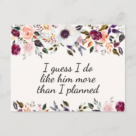 Waterverf Floral Bridesmaid Voorstel Kaart (Voorkant)
