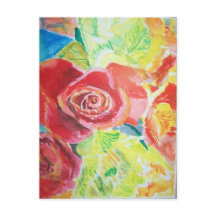 Waterverf Floral Briefkaart