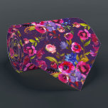 Waterverf - Floral Bright Colour Flower Pattern Stropdas<br><div class="desc">Dit ontwerp kan worden gepersonaliseerd door de Edit optie van het Ontwerp te kiezen. Je kunt ook overdragen naar andere objecten. Neem contact met me op via colorflowcreations@gmail.com of gebruik de chatoptie bovenaan de pagina als u dit ontwerp op een ander product wilt plaatsen of hulp nodig hebt. Bekijk meer...</div>