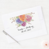 Waterverf Floral Bright Wedding Stickers (Envelop)