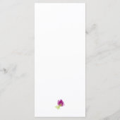 Waterverf Floral bruiloft diner Menu (Achterkant)