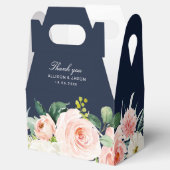 waterverf floral bruiloft voordracht voor marinesl bedankdoosjes (Geopend)