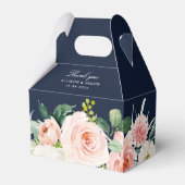 waterverf floral bruiloft voordracht voor marinesl bedankdoosjes (Voorkant Zijde)