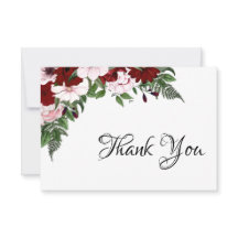 Waterverf Floral Burgundy Blush White Greenery