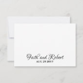 Waterverf Floral Burgundy Blush White Greenery Bedankkaart (Achterkant)