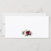 Waterverf Floral Burgundy Gold Gift Certificate (Achterkant)
