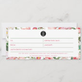 Waterverf Floral Business Logo Cadeaubon (Voorkant)
