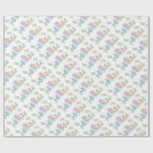 Waterverf Floral Butterflies Cadeaupapier (Vlak)