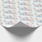 Waterverf Floral Butterflies Cadeaupapier (Hoek)