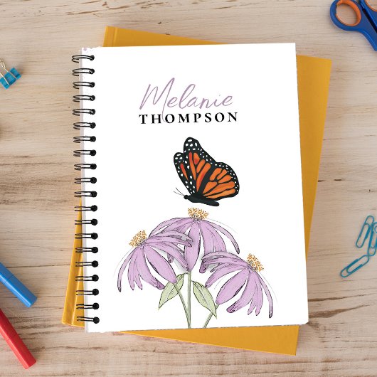 Waterverf Floral Butterfly Custom Notitieboek