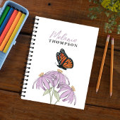 Waterverf Floral Butterfly Custom Notitieboek