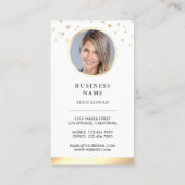 Waterverf "Floral Cake Pastry Chef Bakery" Visitekaartje (Achterkant)