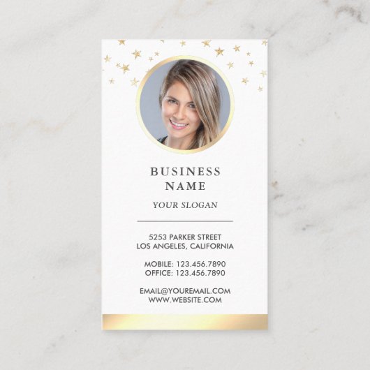 Waterverf "Floral Cake Pastry Chef Bakery" Visitekaartje (Achterkant)