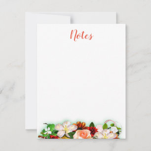 Waterverf Floral Calligraphed Script Sjabloon