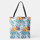 Waterverf  Floral Canvas tas (Voorkant)