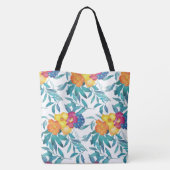 Waterverf  Floral Canvas tas (Achterkant)