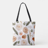 Waterverf Floral Canvas tas (Achterkant)