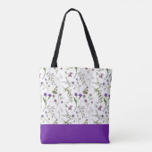 Waterverf Floral Canvas tas (Achterkant)