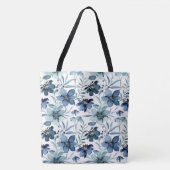 Waterverf Floral Canvas tas (Voorkant)