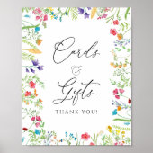 Waterverf Floral Cards en Gifts Poster (Voorkant)
