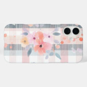 Waterverf Floral Case-Mate iPhone Case (Achterkant (horizontaal))