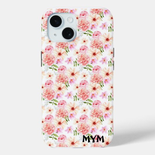 Waterverf Floral Case-Mate iPhone Case (Achterkant)