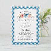 Waterverf Floral Casual Weddenschap Kaart (Staand voorkant)