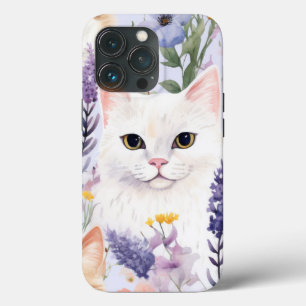 Waterverf Floral Cats digitale papieren Case-Mate iPhone Case