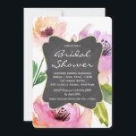 Waterverf Floral Chalkboard Vrijgezellenfeest Kaart<br><div class="desc">Dit ontwerp bevat perzik en roze floralen met een krijt lijst rond je vrijgezellenfeest. Geef de steekproeftekst met uw gebeurtenisinformatie uit. U kunt lijnen van tekst toevoegen of verwijderen of doopvonten veranderen door de "pas het"knoop te kiezen. Deze uitnodiging kan ook voor andere gebeurtenissen worden gebruikt door de tekst "Vrijgezellenfeest"...</div>