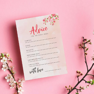 Waterverf Floral Cherry Blossom Spring Wedding Advieskaart
