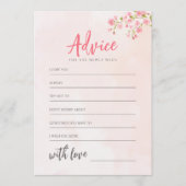 Waterverf Floral Cherry Blossom Spring Wedding Advieskaart (Voorkant)